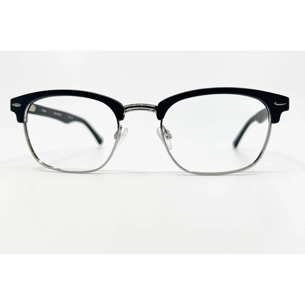 Optical Resin Eyeglass Frames Mens Matte Black OR 109 Clubmaster 53-21-145